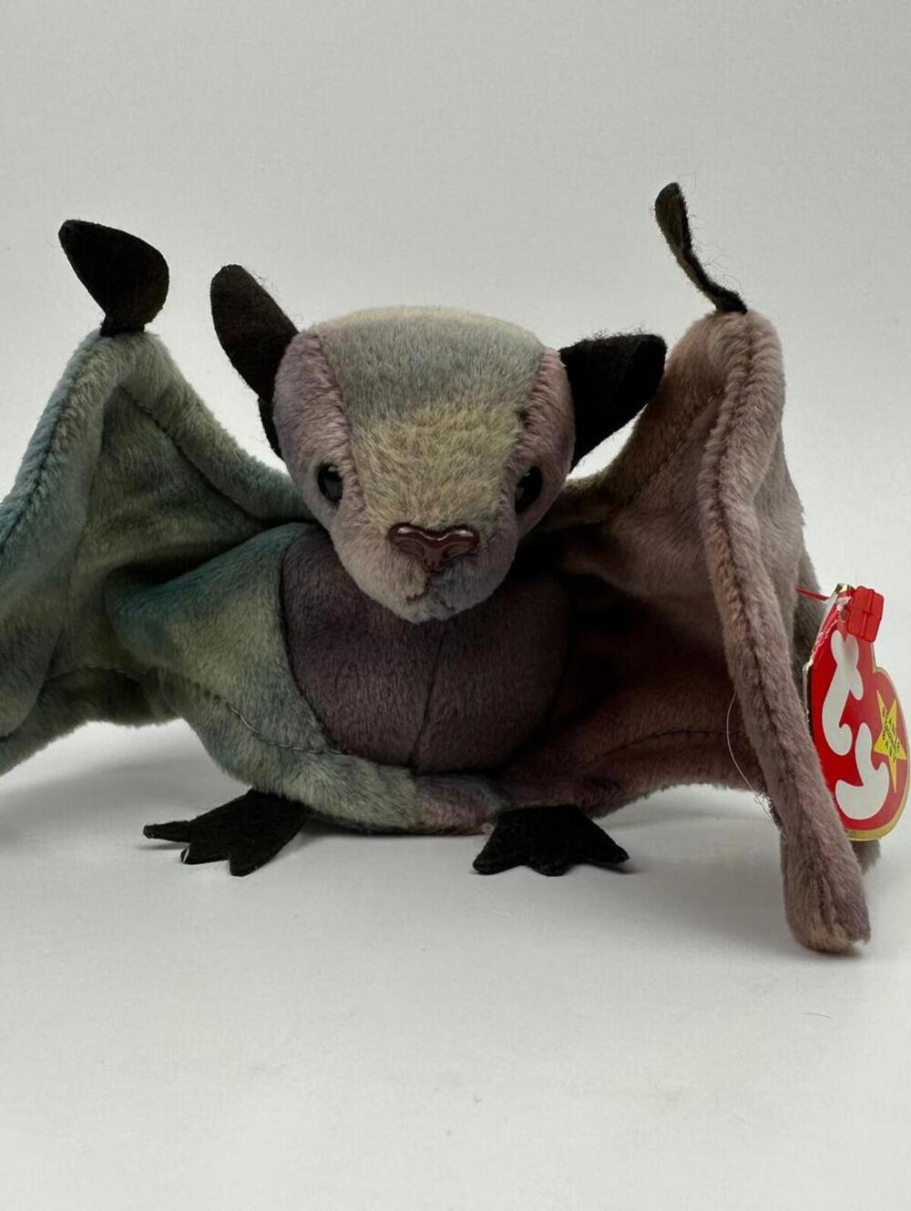 Ty Beanie Baby “Batty” the Bat in Tie-Dye Blue - Colours vary! (4.5 inch)
